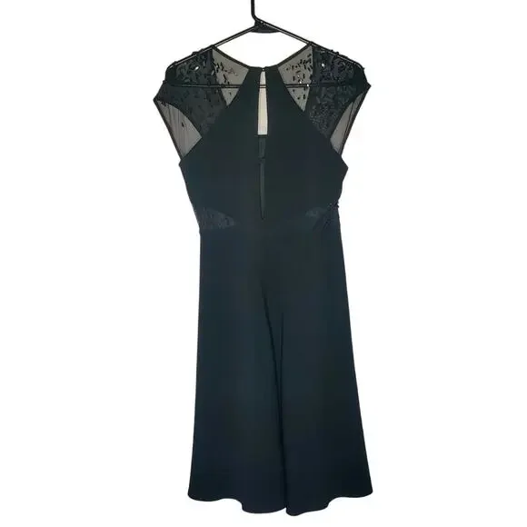 Vtg Jackie Rogers Silk Beaded Whimsigoth Black Sequin Fairy Grunge Prom Dress 6 - Picture 2 of 13